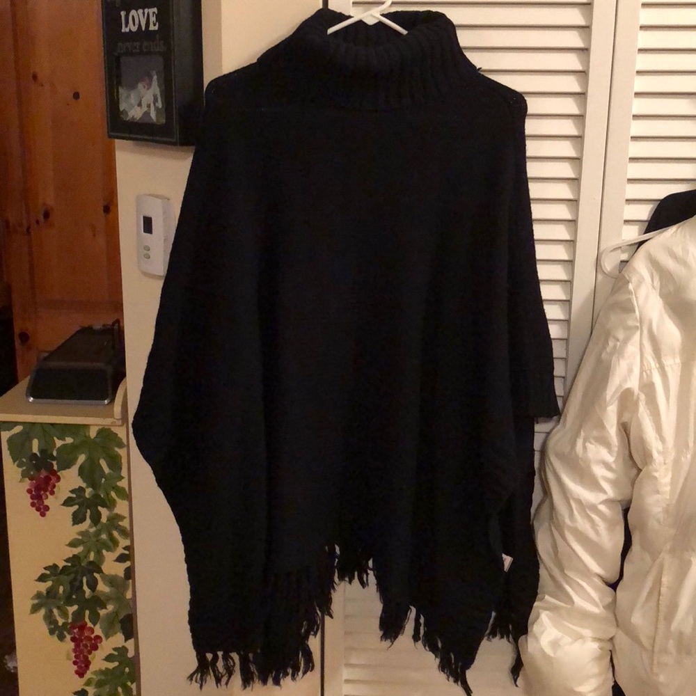 Last offer鹿 Stunning Wool Turtleneck Cape.Heavy!! - Picture 1 of 5